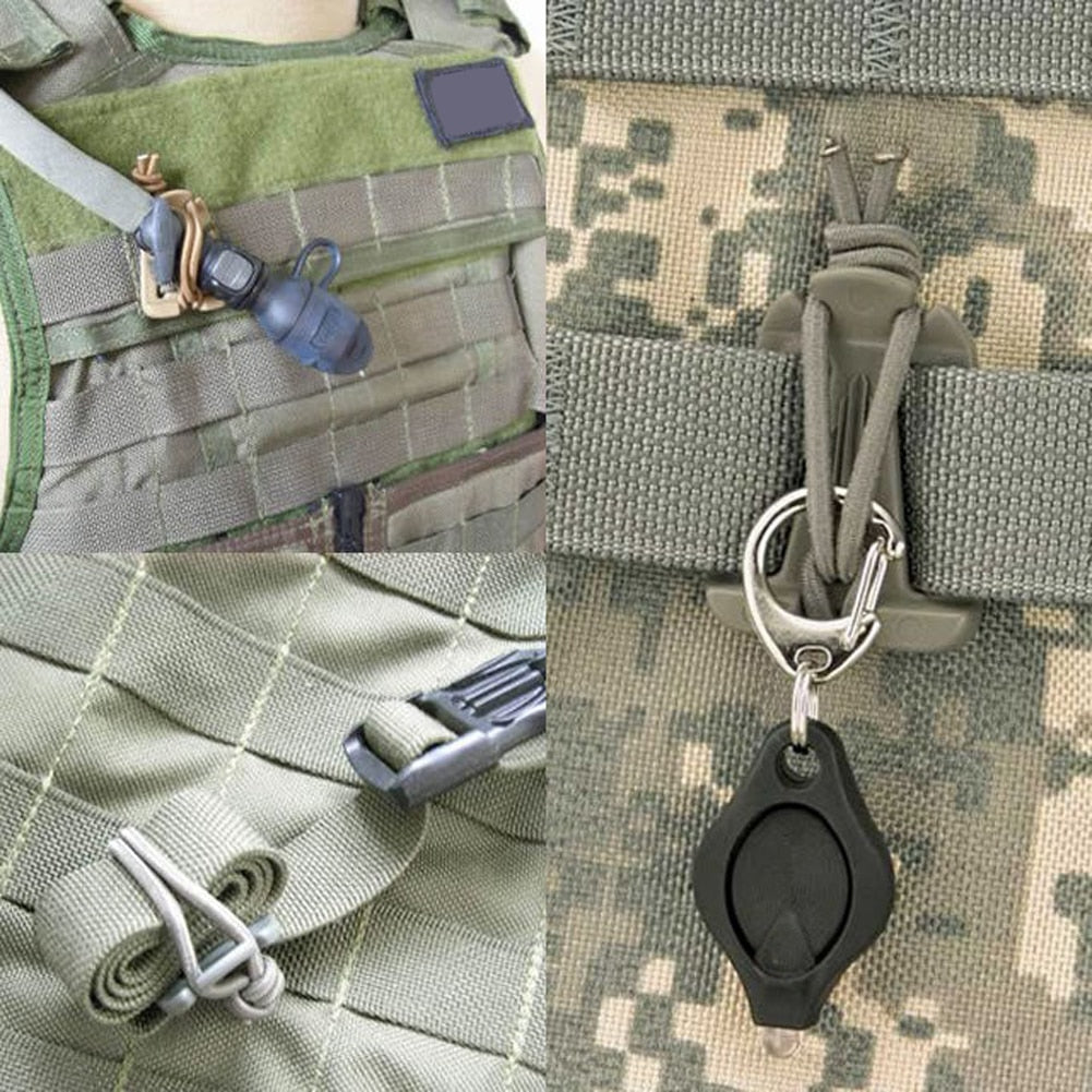 Molle Carabiner Clips Backpack Buckle Outdoor Nylon Camping Gear
