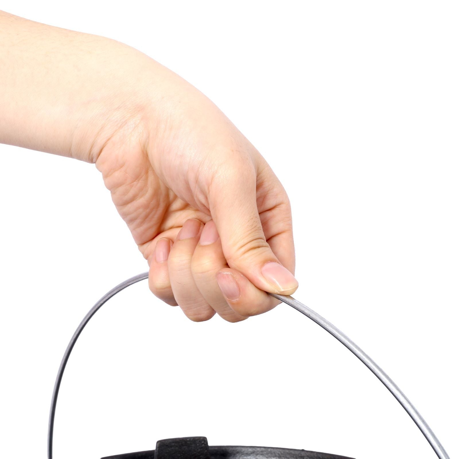 Outdoor Camping Deep Pot for Cooking, Barbecue, and Baking Over Campfire with Leg Base
