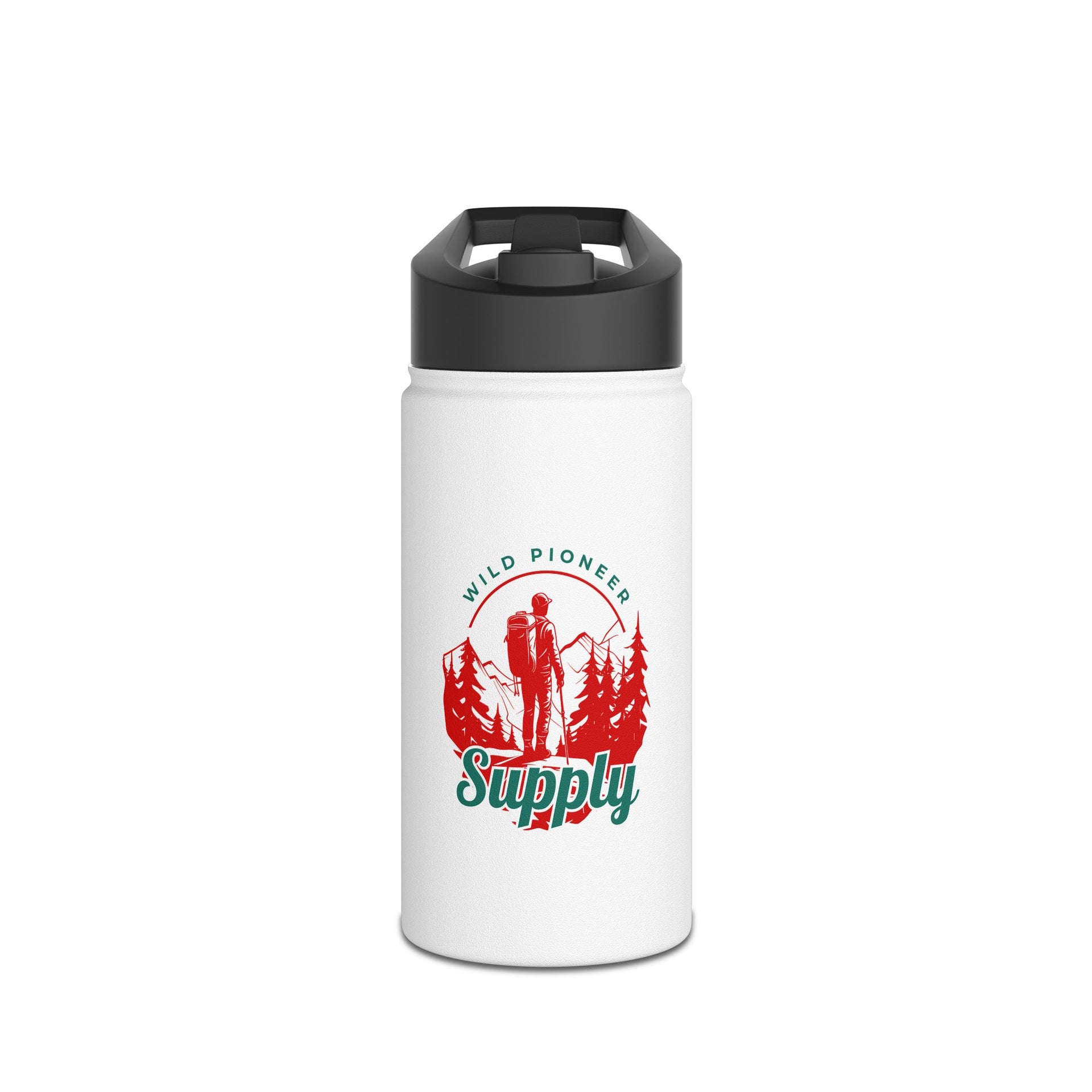 Wild Pioneer Supply Stainless Steel Water Bottle — Hiking Adventure Insulated Bottle