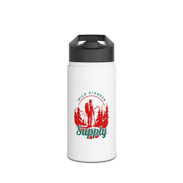 Wild Pioneer Supply Stainless Steel Water Bottle — Hiking Adventure Insulated Bottle