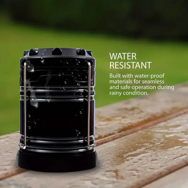 2PCS LED Camping Lantern Portable Collapsible Emergency Battery Powered Light