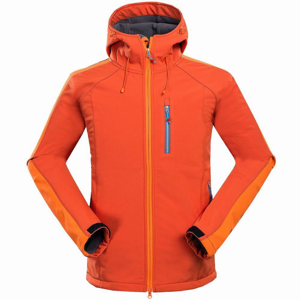 Mens Outdoor Soft Shell Jacket Windproof Mountaineering Camping Sports Wear