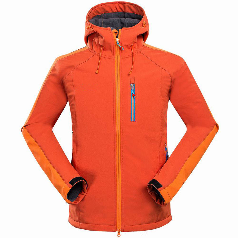 Mens Outdoor Soft Shell Jacket Windproof Mountaineering Camping Sports Wear