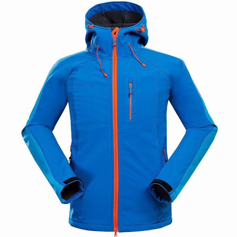 Mens Outdoor Soft Shell Jacket Windproof Mountaineering Camping Sports Wear