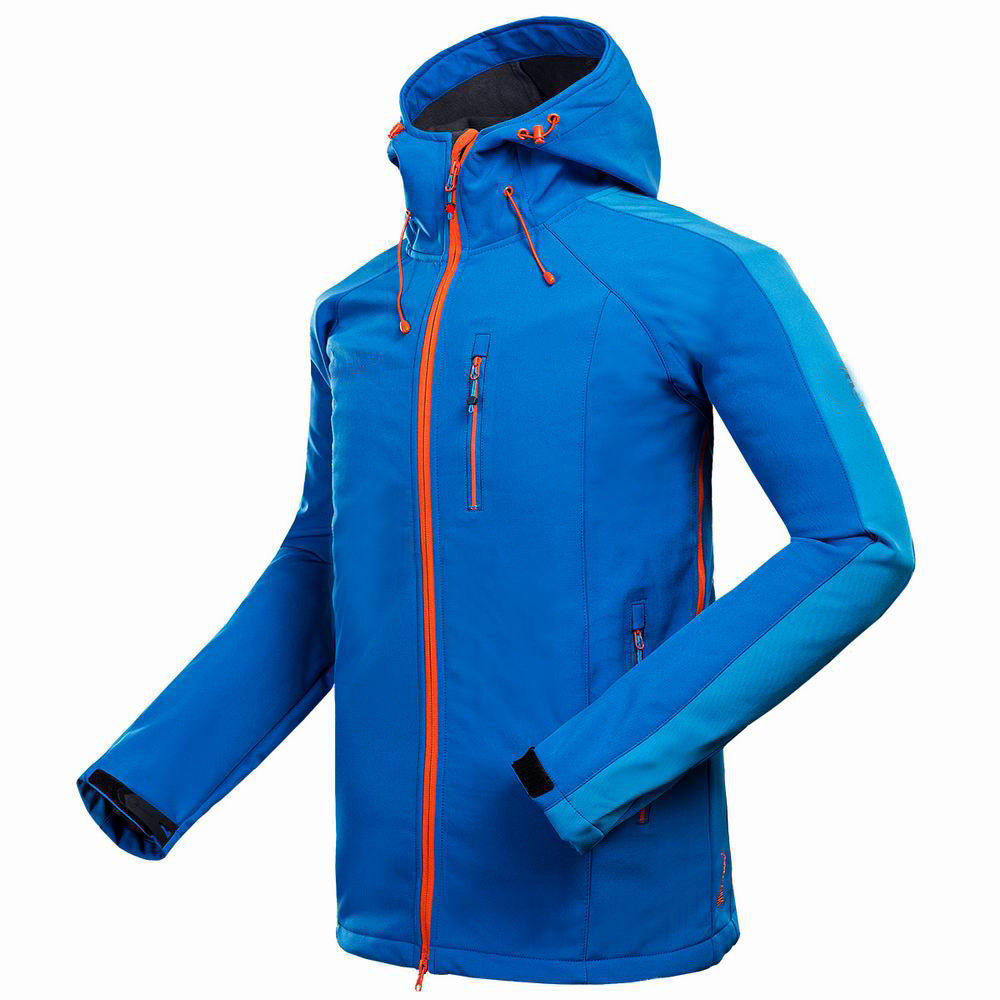 Mens Outdoor Soft Shell Jacket Windproof Mountaineering Camping Sports Wear