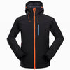 Mens Outdoor Soft Shell Jacket Windproof Mountaineering Camping Sports Wear