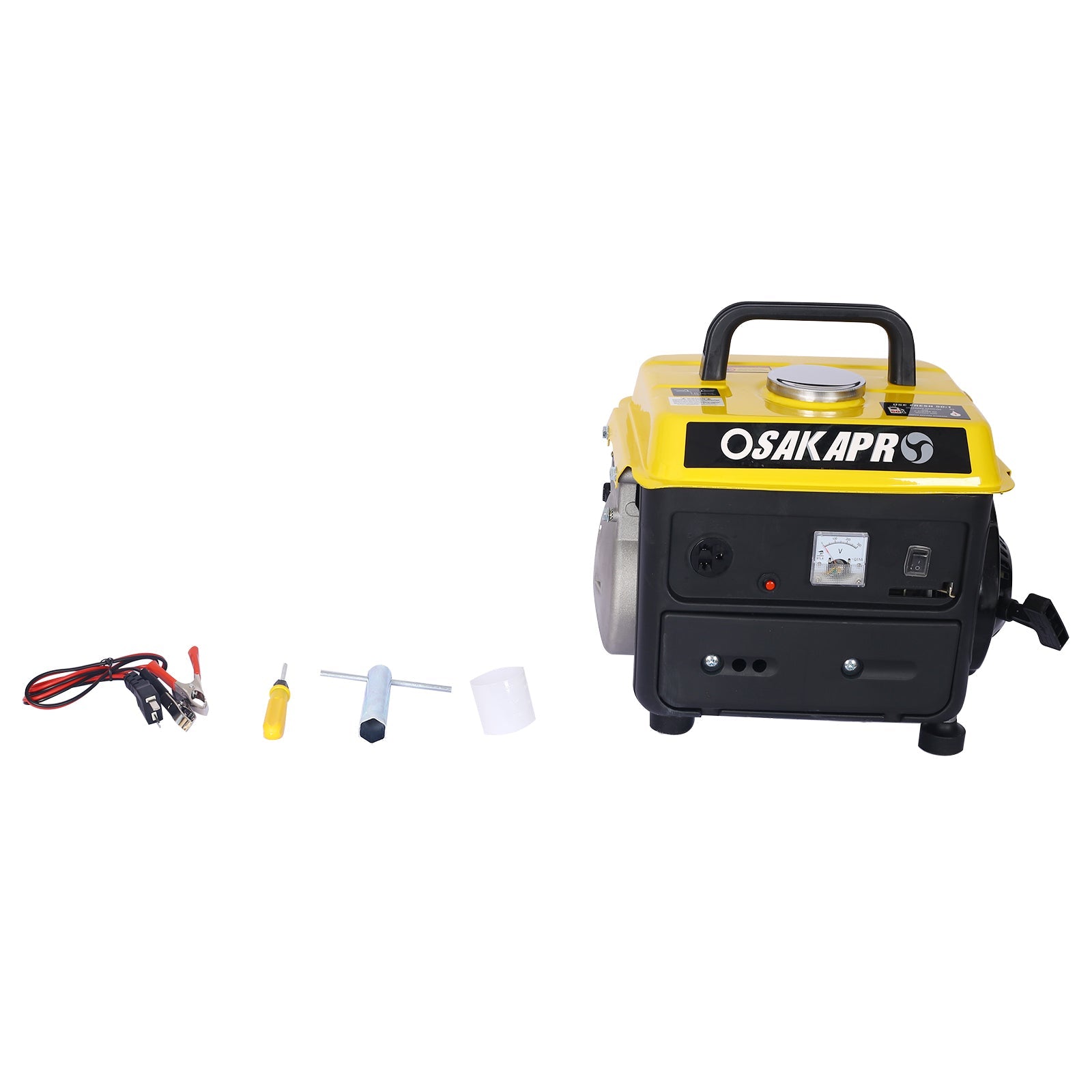 Portable Gas Generator Low Noise Steel Outdoor Home Backup Power