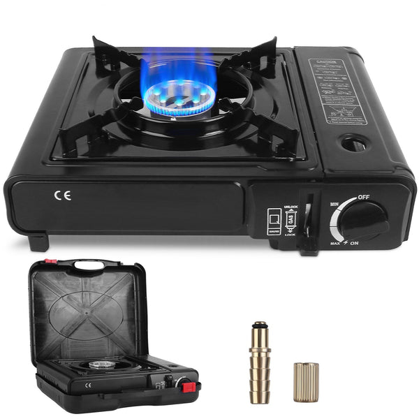 3300W Portable Camping Stove Butane Canister Dual Fuel