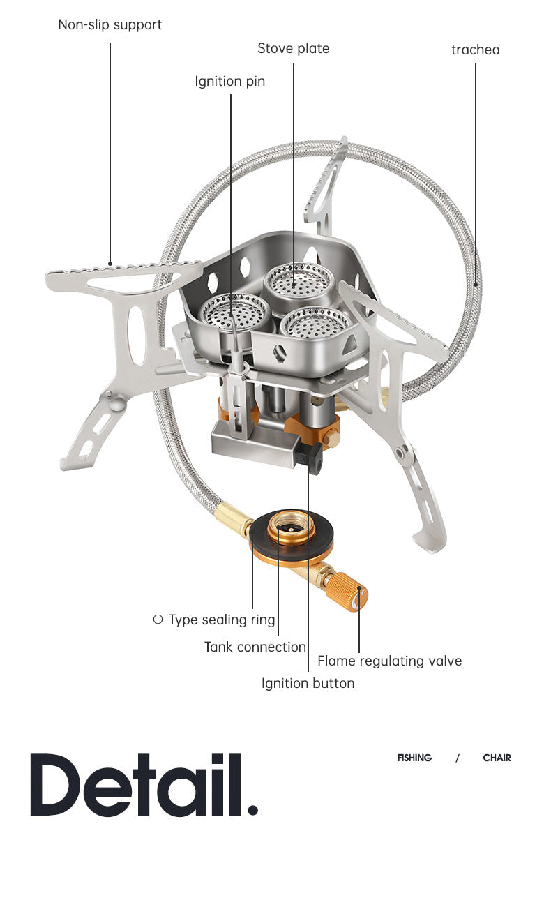 Portable Camping Gas Stove Lightweight Outdoor Hiking Cooking Burner