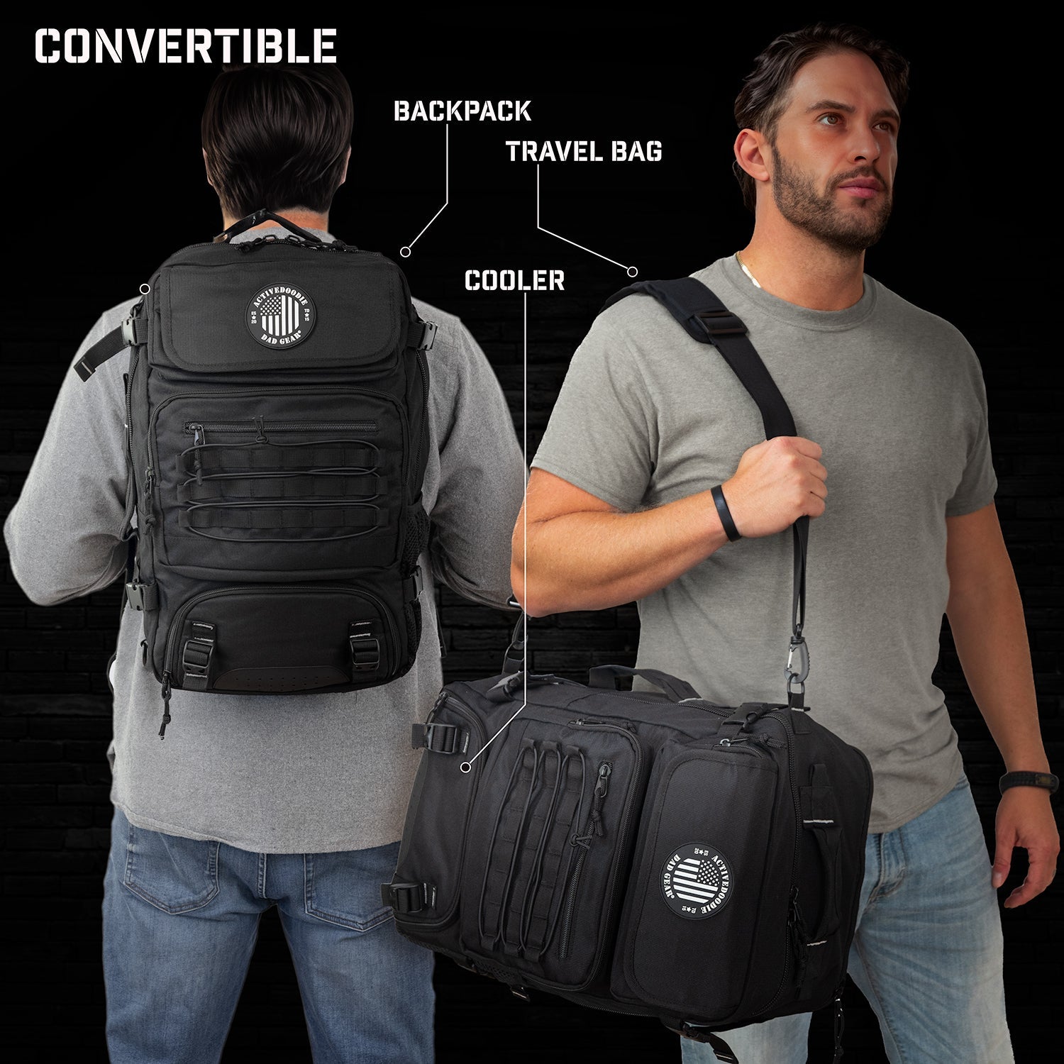 New FLEX.32L Dad Bag with Cooler Compartment w/ Removable Patch
