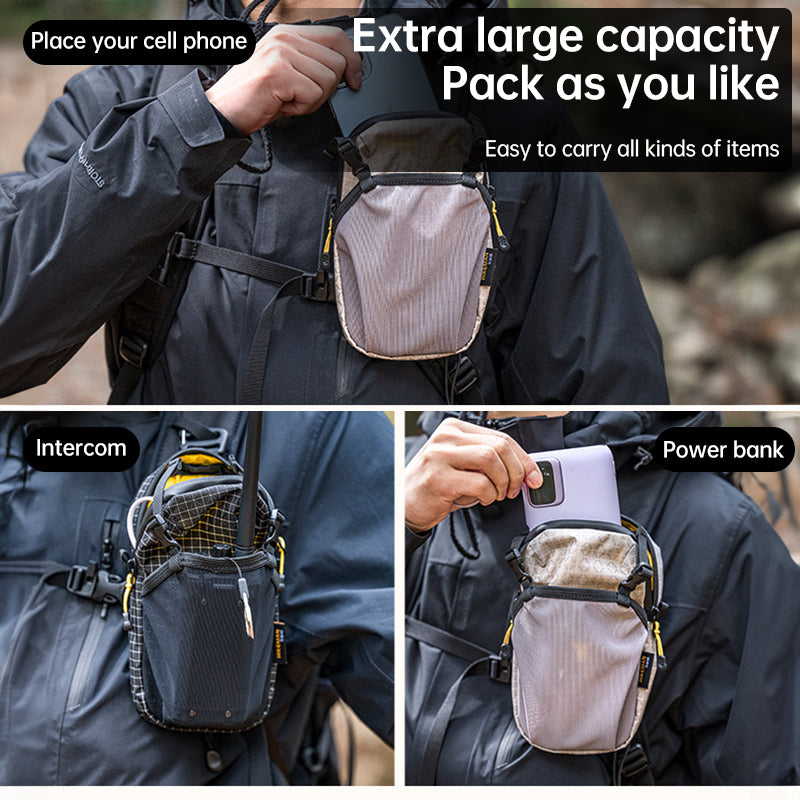 Outdoor Tactical Waist Bag - Expandable for Backpack, Lightweight Hiking Gear