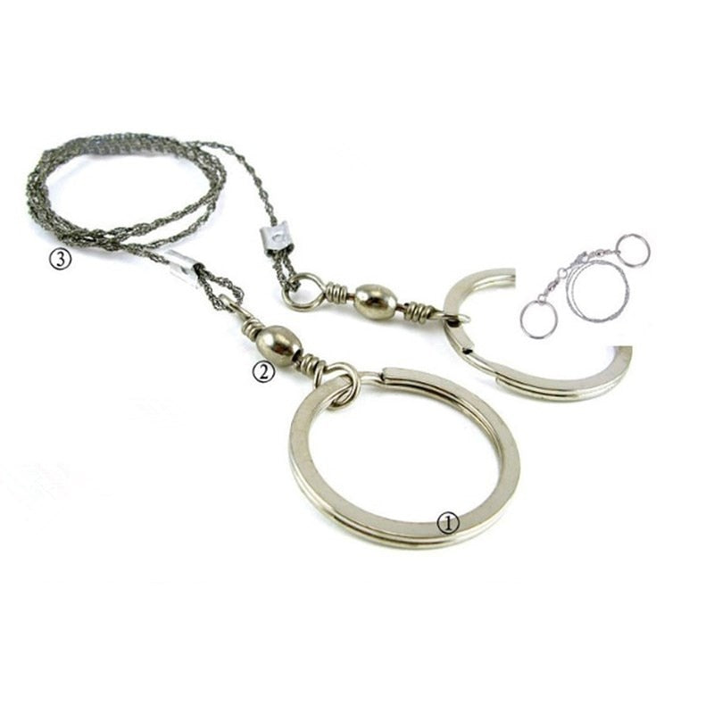 Hand Chain Saw Pocket Survival Wire Saw Camping Outdoor Tool