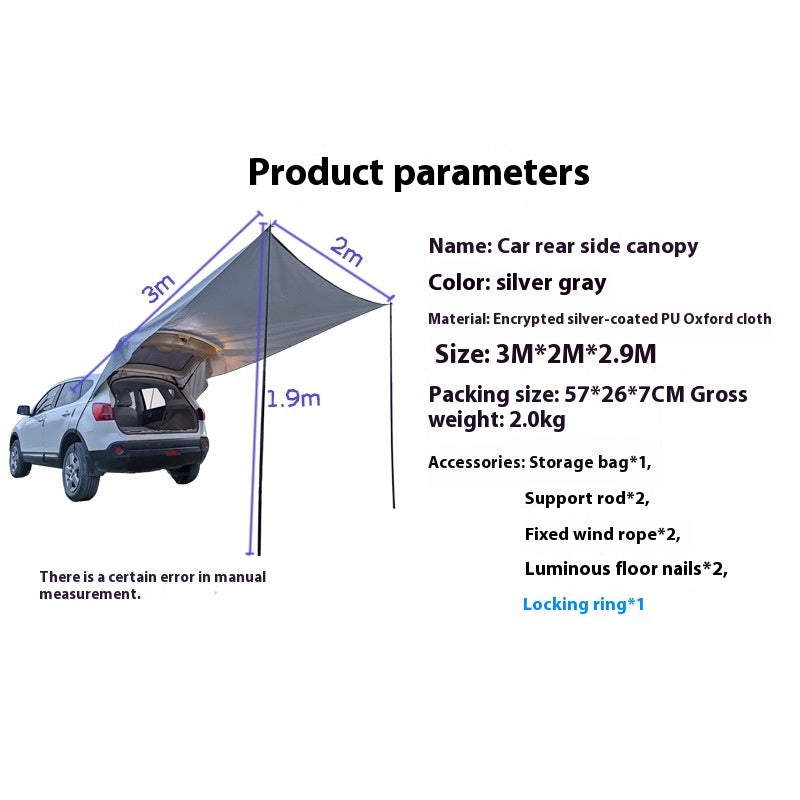 Car Trunk Camping Tent for Outdoor Adventures and Camping Trips
