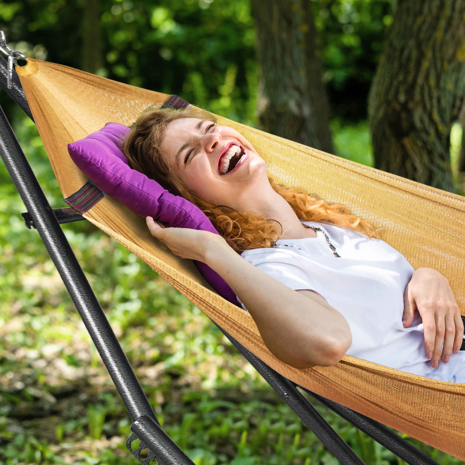 Universal Hammock With Stand Medium Size Outdoor Relaxation