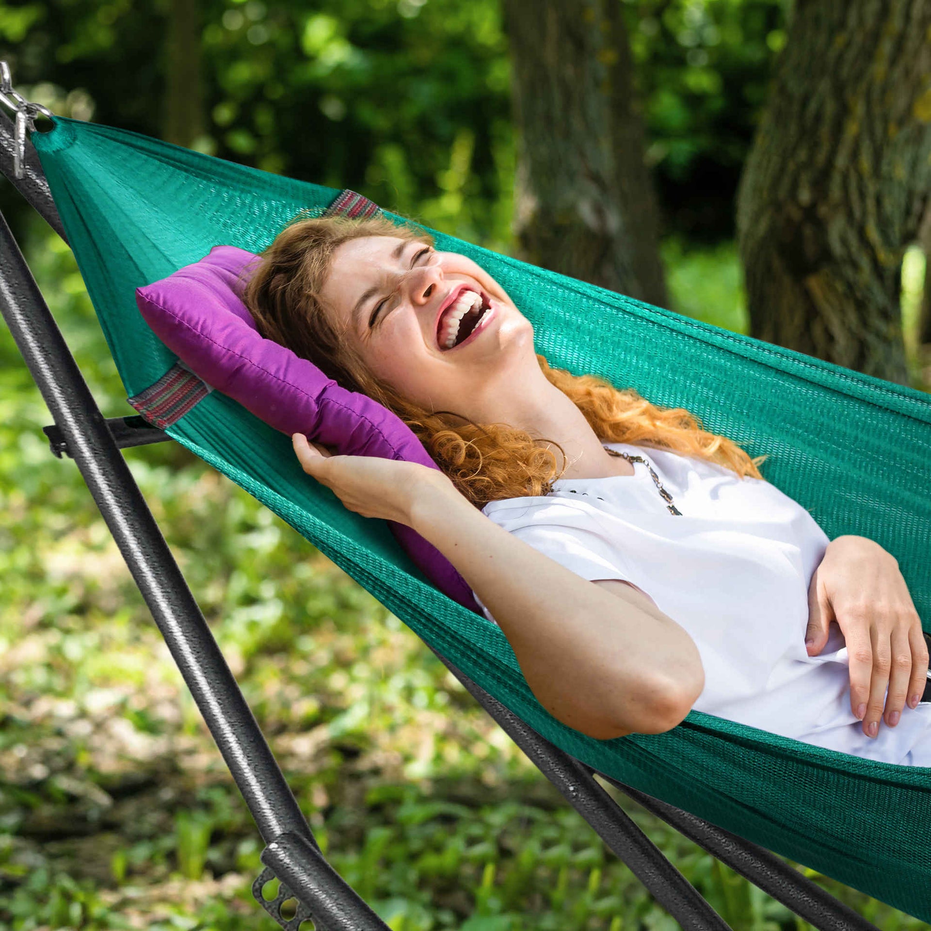 Universal Hammock With Stand Medium Size Outdoor Relaxation