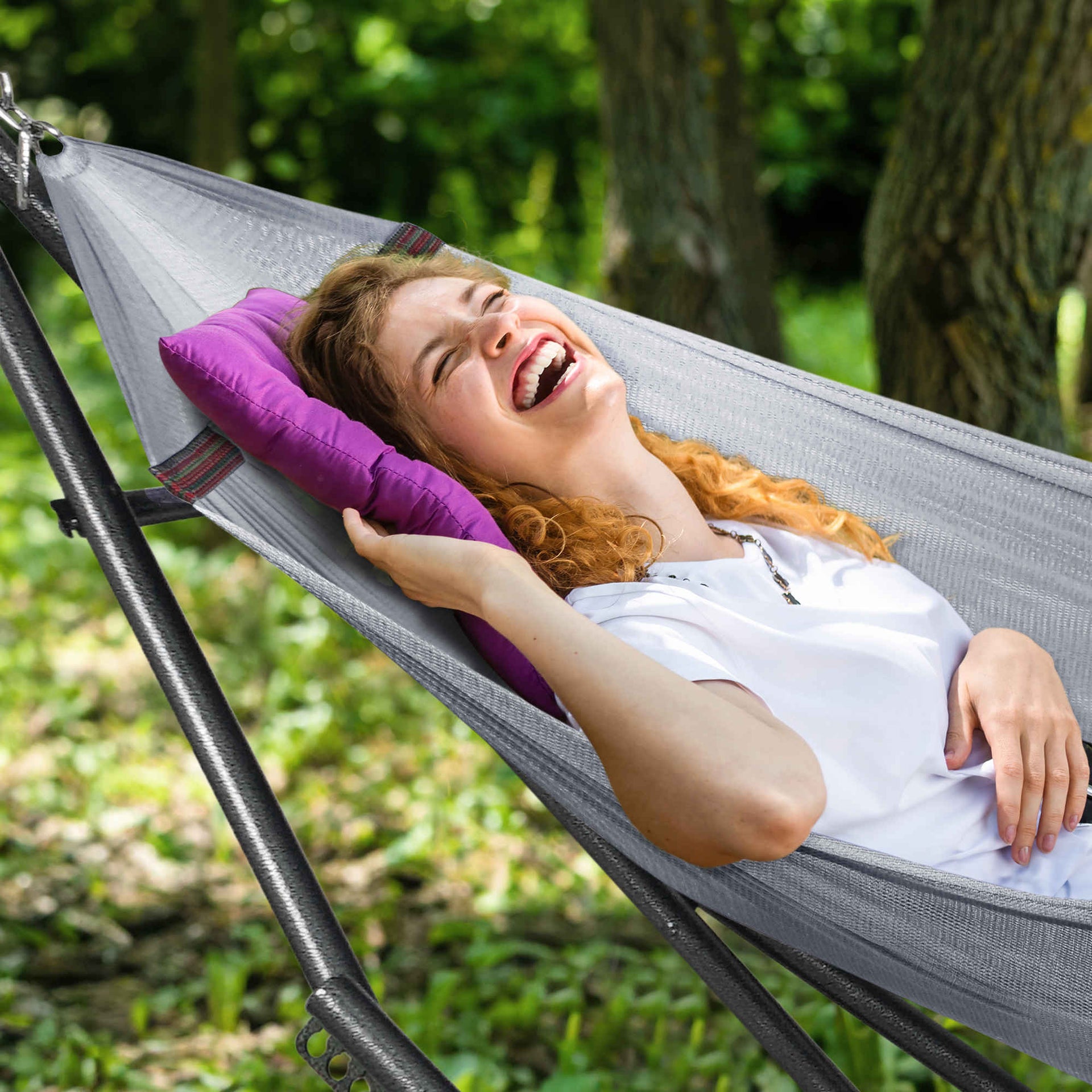 Universal Hammock With Stand Medium Size Outdoor Relaxation