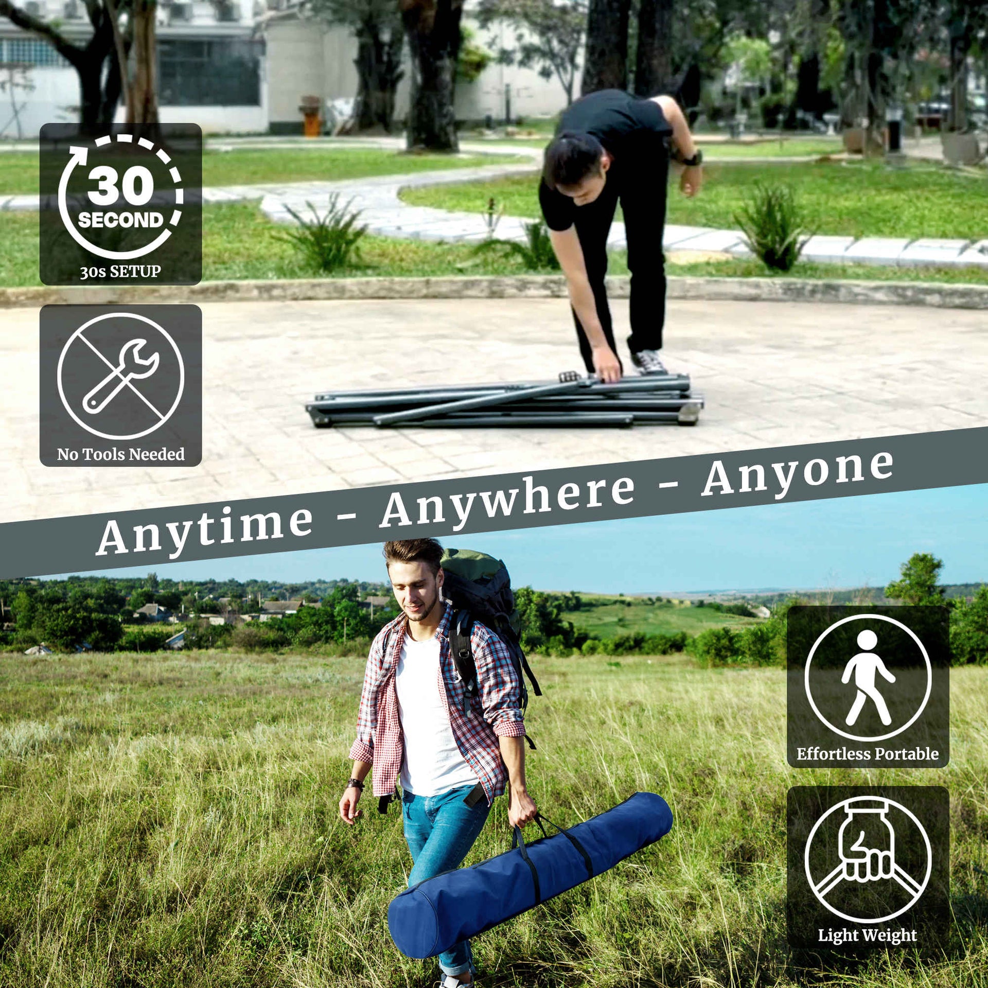 Universal Hammock With Stand Medium Size Outdoor Relaxation