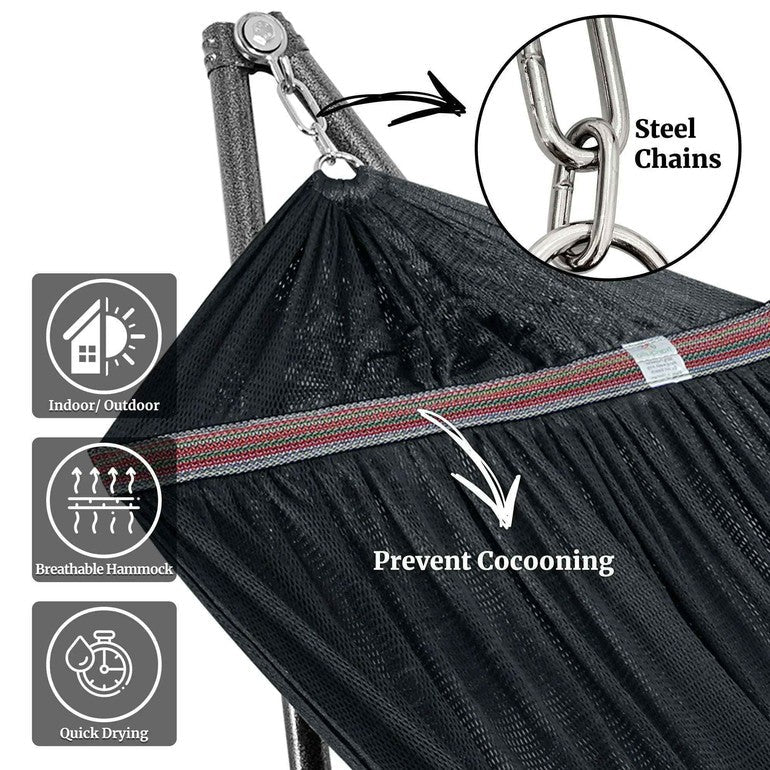 Universal Hammock With Stand Medium Size Outdoor Relaxation