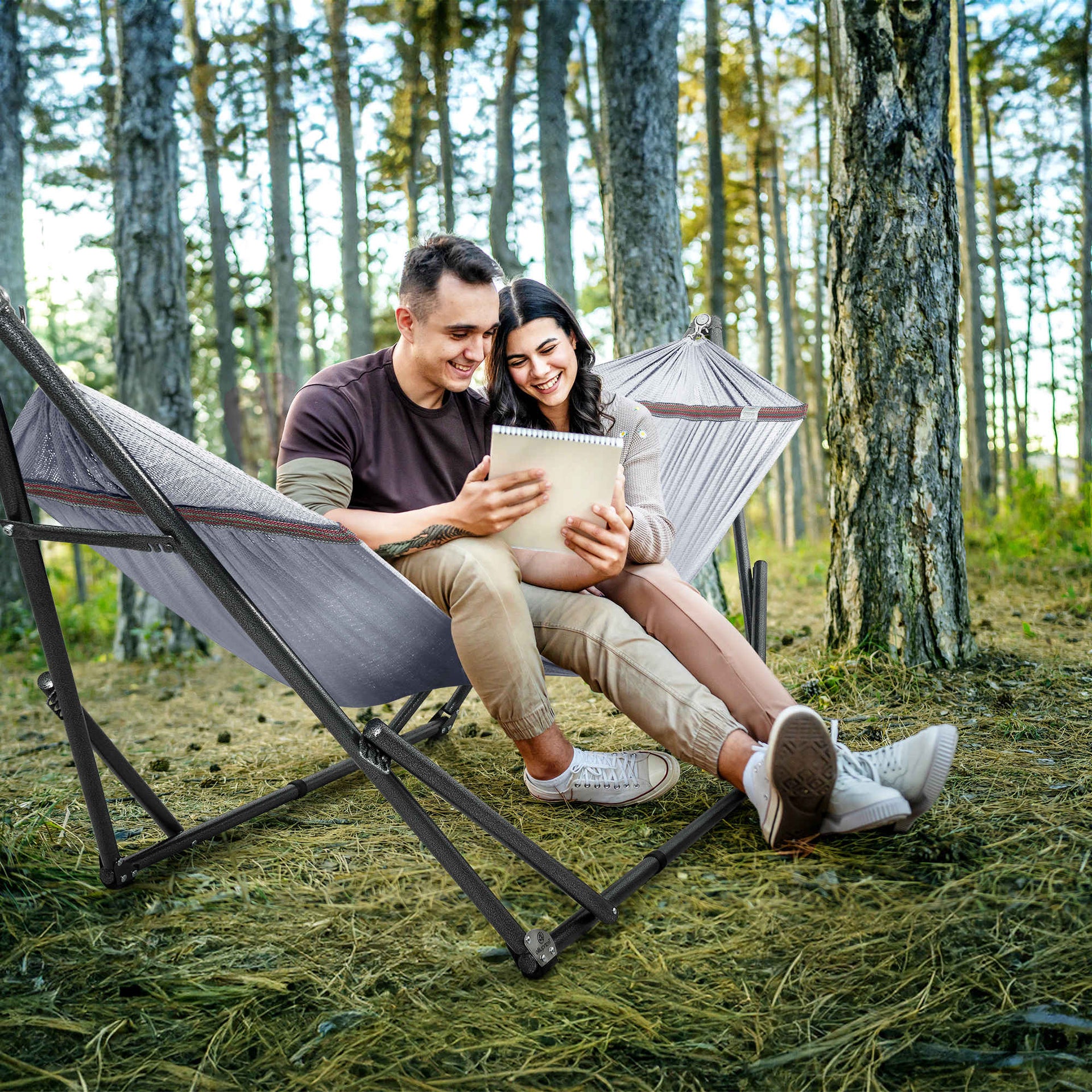 Universal Hammock With Stand Medium Size Outdoor Relaxation