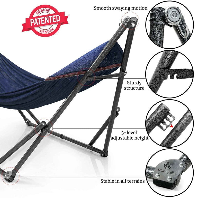 Universal Hammock With Stand Medium Size Outdoor Relaxation