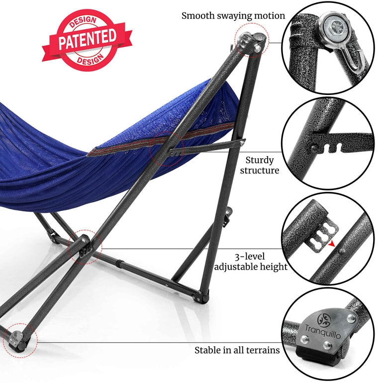 Universal Hammock With Stand Medium Size Outdoor Relaxation