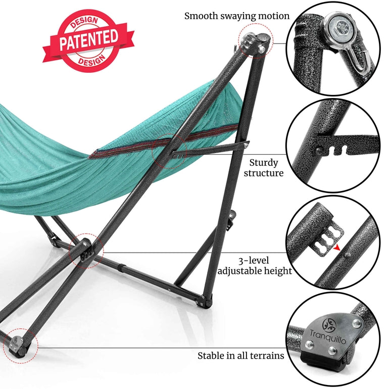 Universal Hammock With Stand Medium Size Outdoor Relaxation