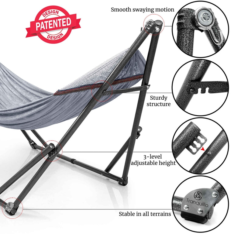 Universal Hammock With Stand Medium Size Outdoor Relaxation