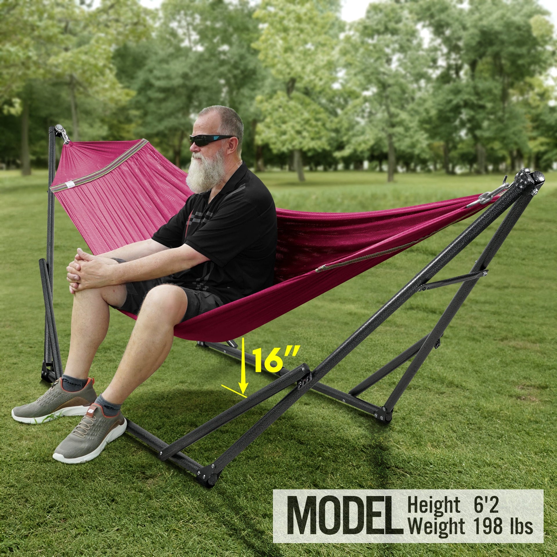 Universal Hammock With Stand Medium Size Outdoor Relaxation