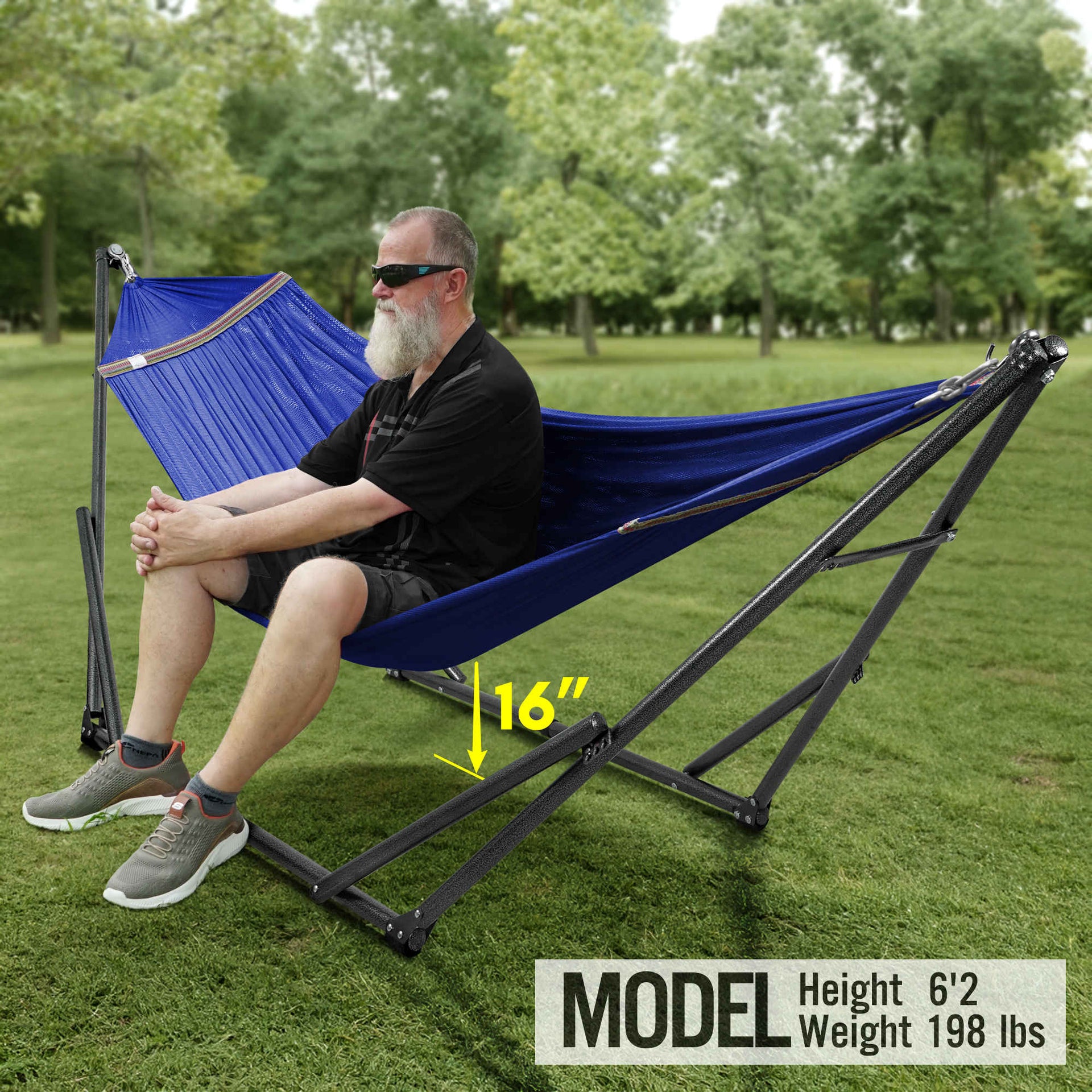 Universal Hammock With Stand Medium Size Outdoor Relaxation