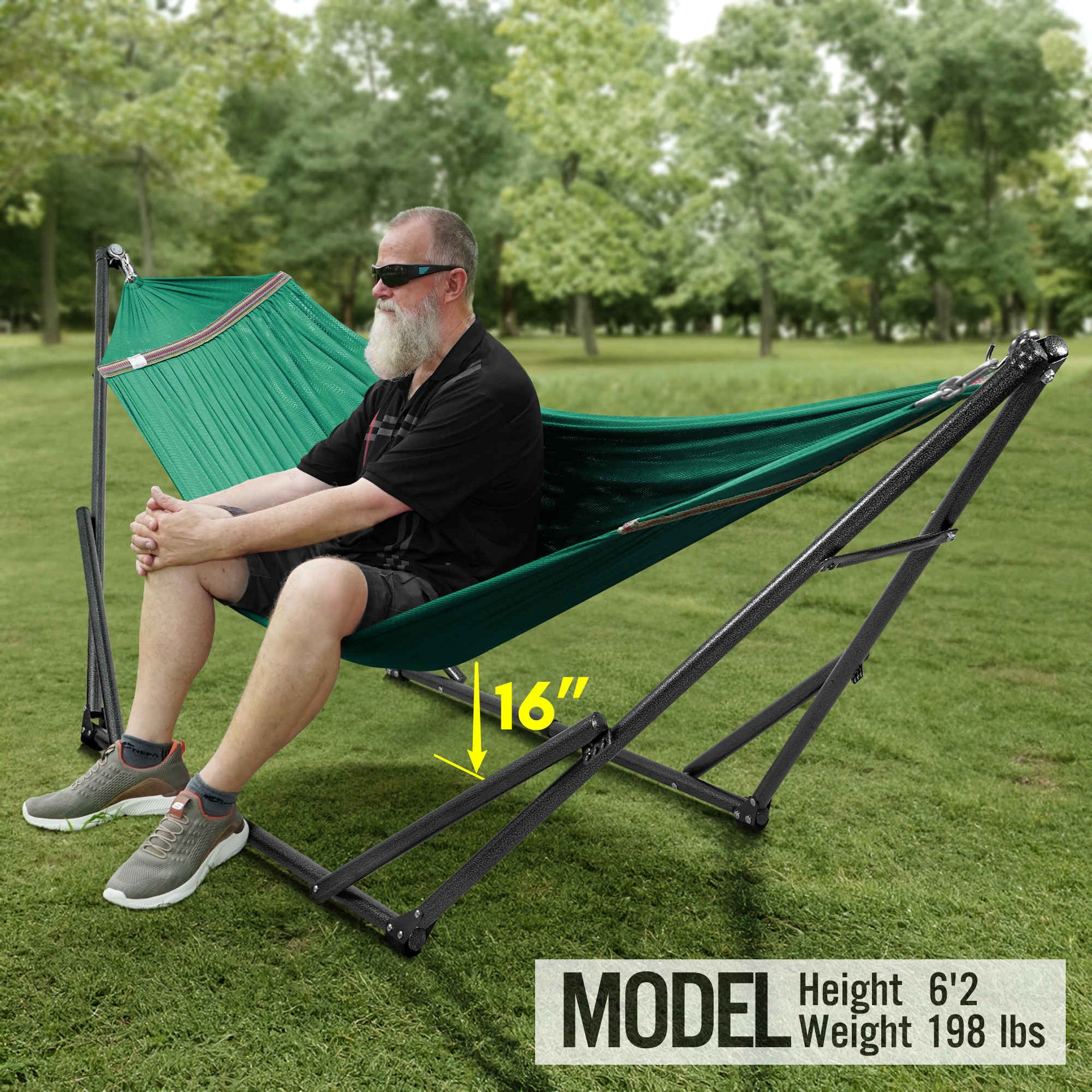 Universal Hammock With Stand Medium Size Outdoor Relaxation