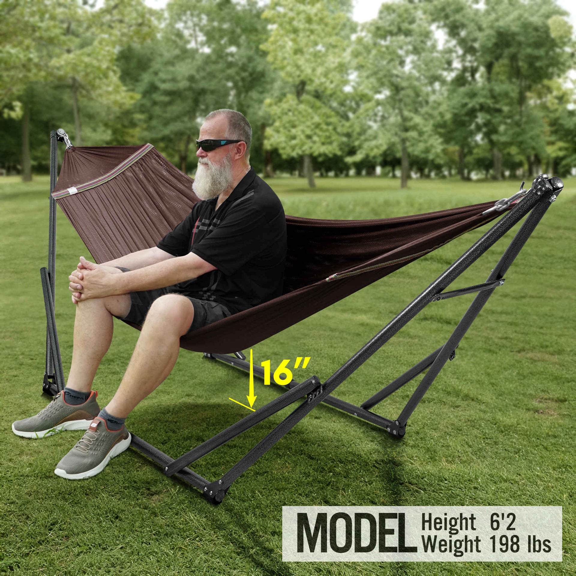 Universal Hammock With Stand Medium Size Outdoor Relaxation