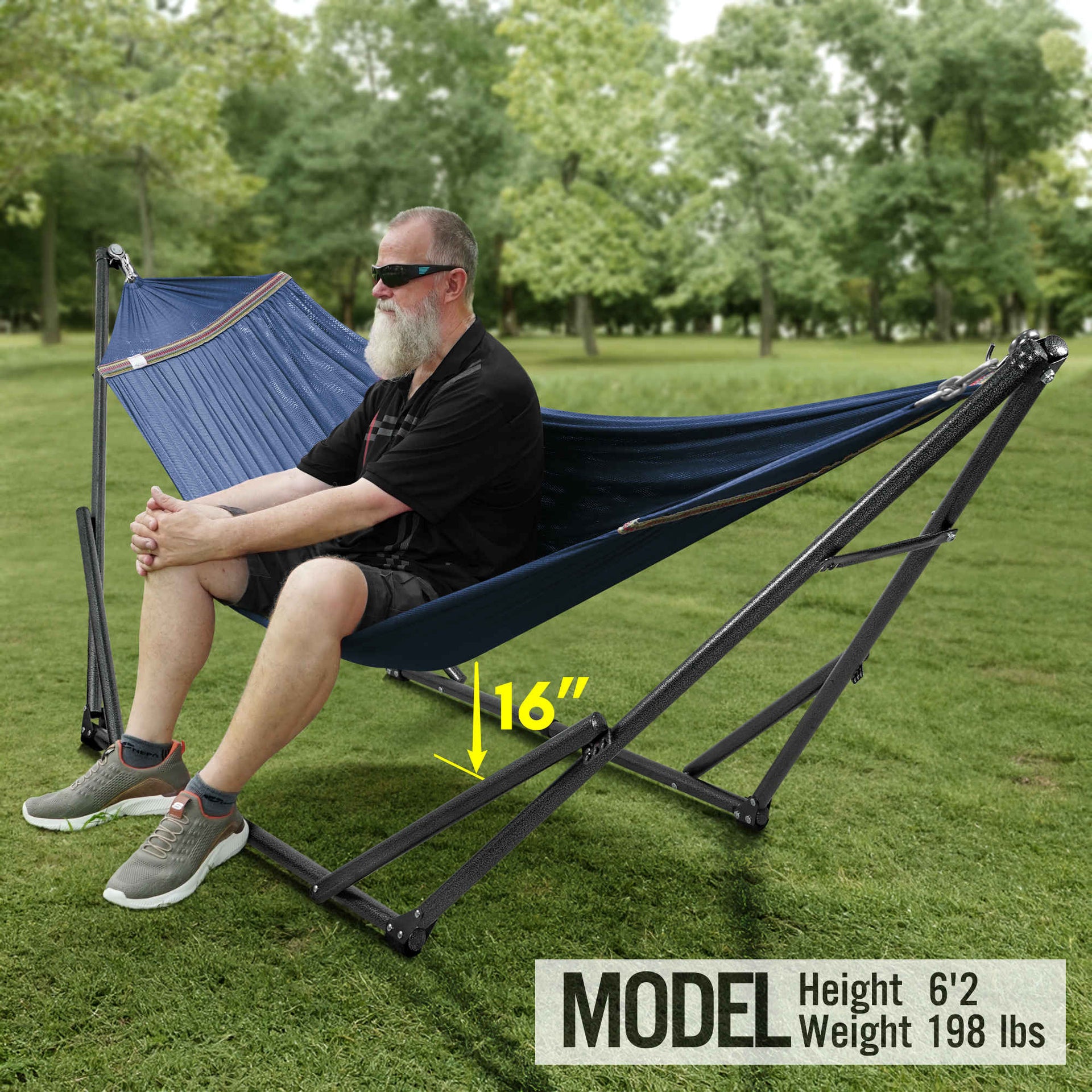 Universal Hammock With Stand Medium Size Outdoor Relaxation