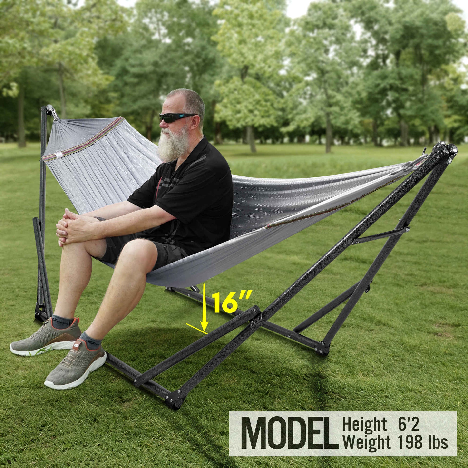 Universal Hammock With Stand Medium Size Outdoor Relaxation