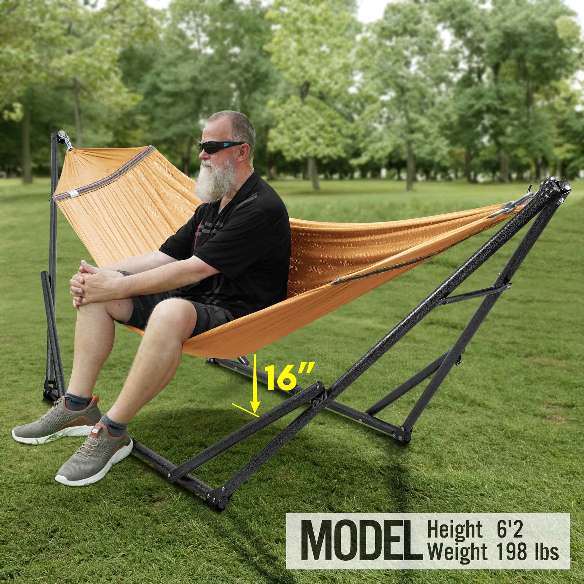 Universal Hammock With Stand Medium Size Outdoor Relaxation