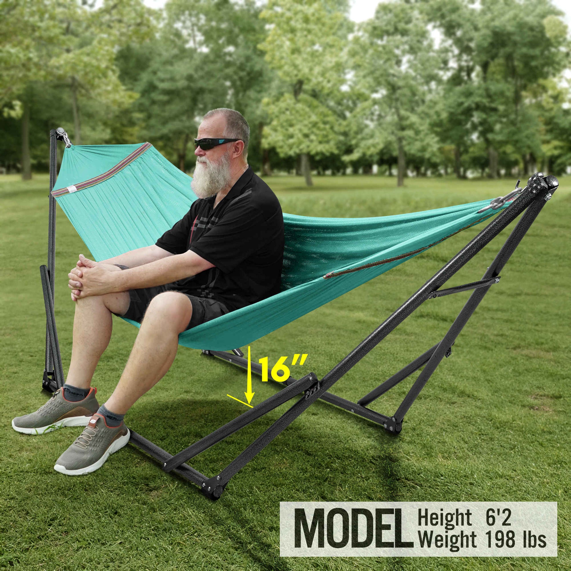 Universal Hammock With Stand Medium Size Outdoor Relaxation