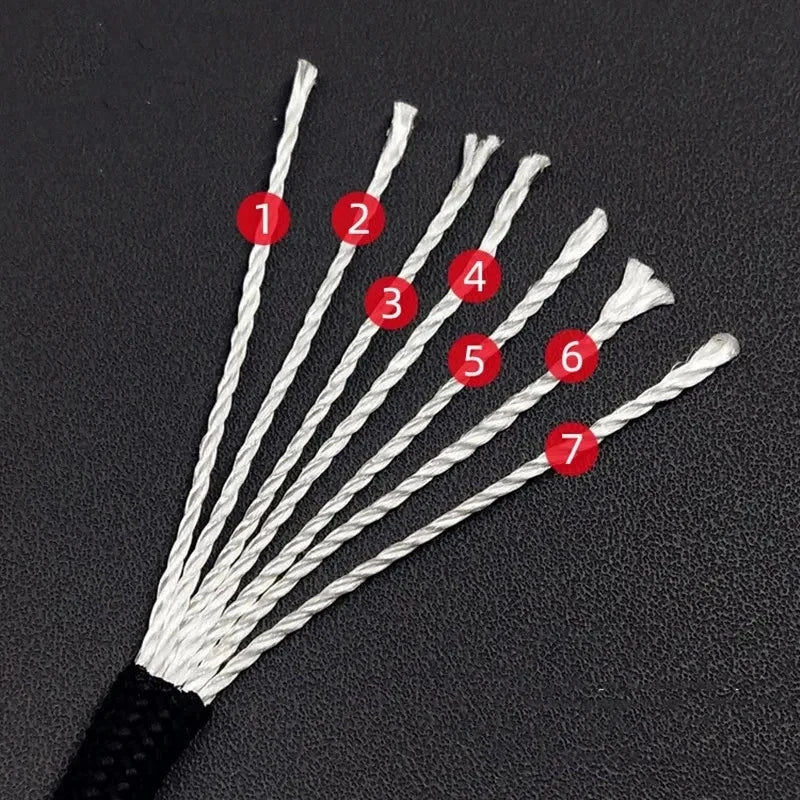 7 Core 550 Paracord Rope 4mm Polyester Survival Camping Cord