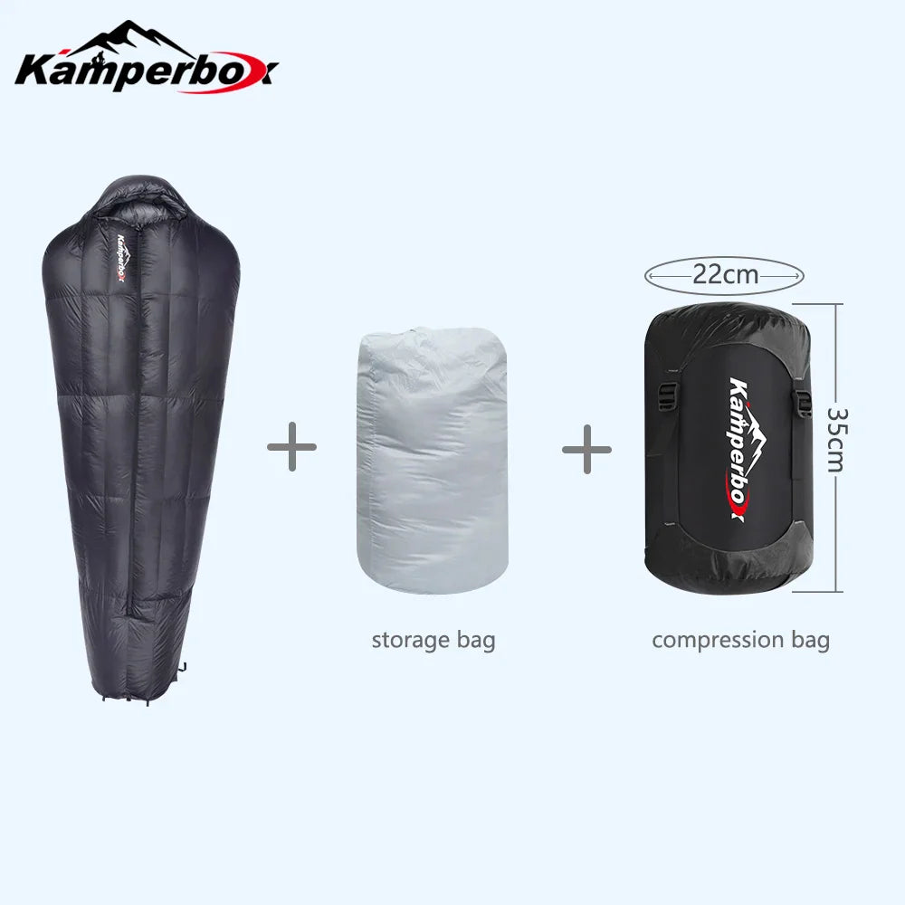 Winter Down Sleeping Bag Ultralight Camping Outdoor Gear