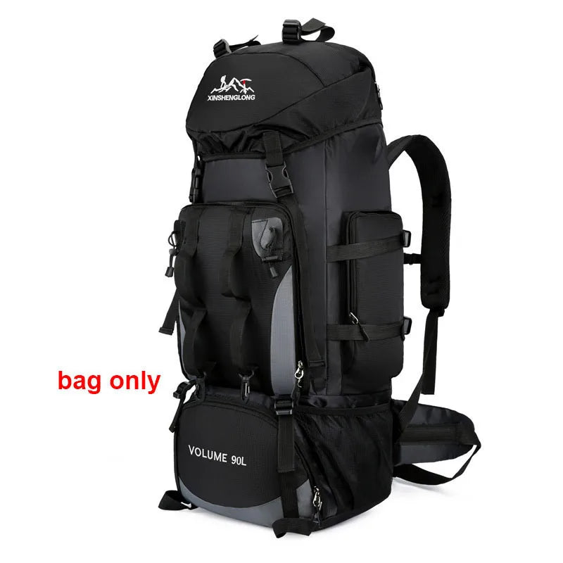90L Waterproof Hiking Backpack Large Capacity Camping Trekking Travel Bag