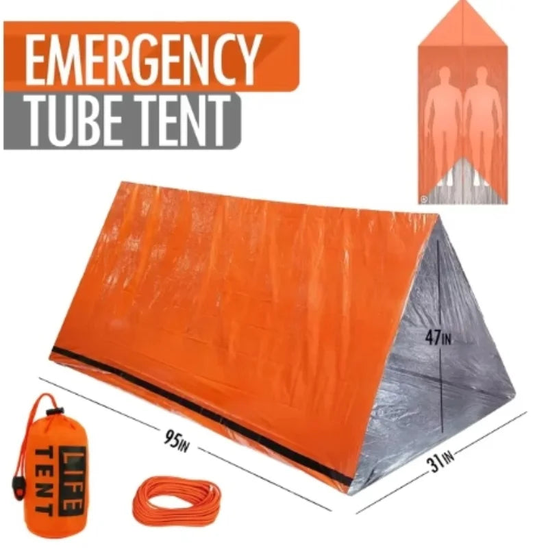 2 Person Emergency Tent Waterproof Camping Travel Shelter Outdoor Gear