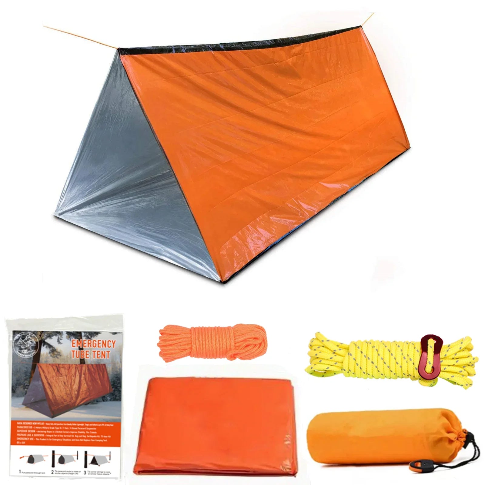 2 Person Emergency Tent Waterproof Camping Travel Shelter Outdoor Gear