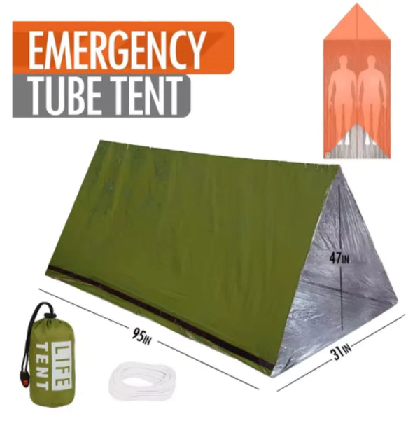 2 Person Emergency Tent Waterproof Camping Travel Shelter Outdoor Gear
