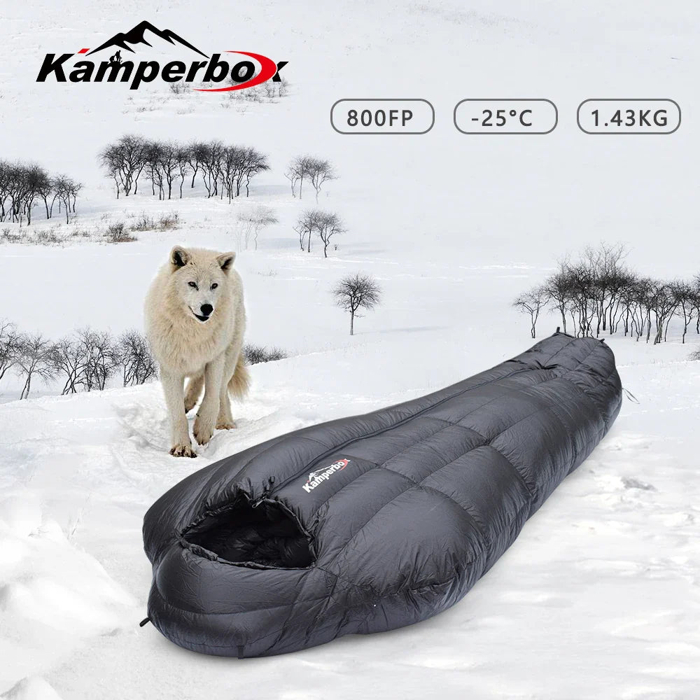Winter Down Sleeping Bag Ultralight Camping Outdoor Gear