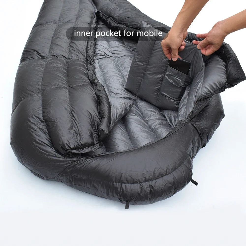 Winter Down Sleeping Bag Ultralight Camping Outdoor Gear