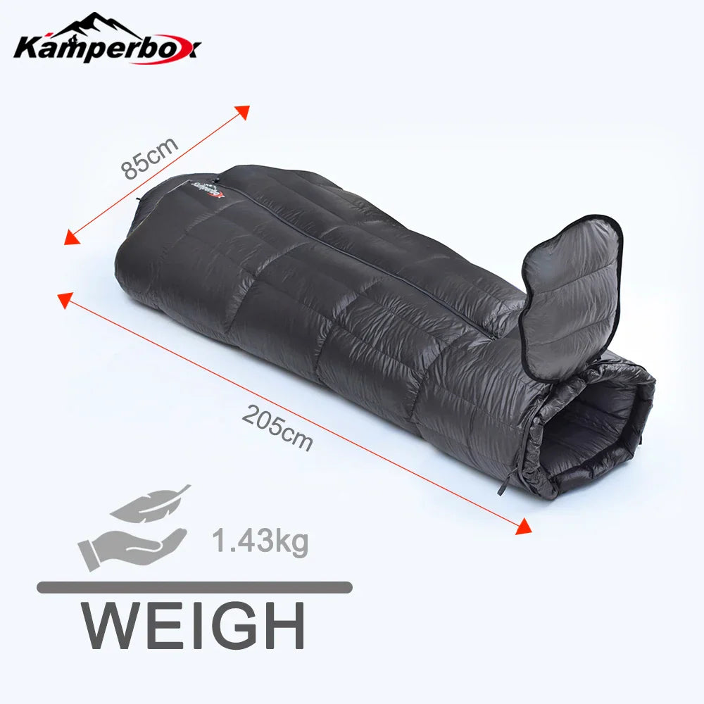 Winter Down Sleeping Bag Ultralight Camping Outdoor Gear
