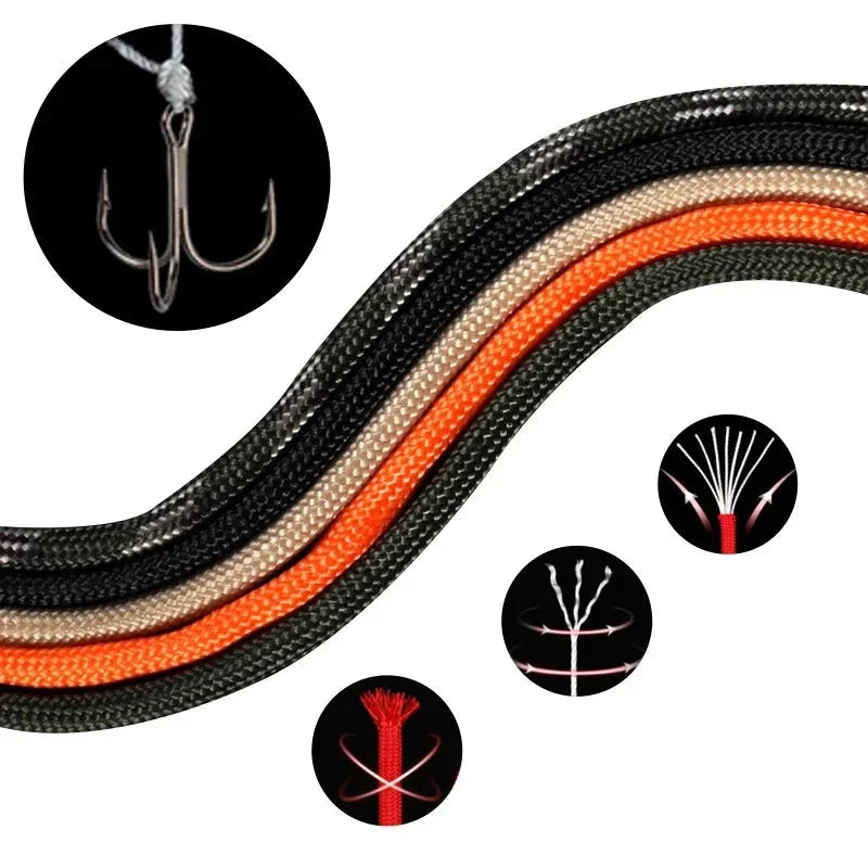 7 Core 550 Paracord Rope 4mm Polyester Survival Camping Cord