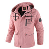 Mens Casual Windbreaker Jacket Hooded Waterproof Winter Soft Shell Coat