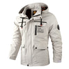 Mens Casual Windbreaker Jacket Hooded Waterproof Winter Soft Shell Coat
