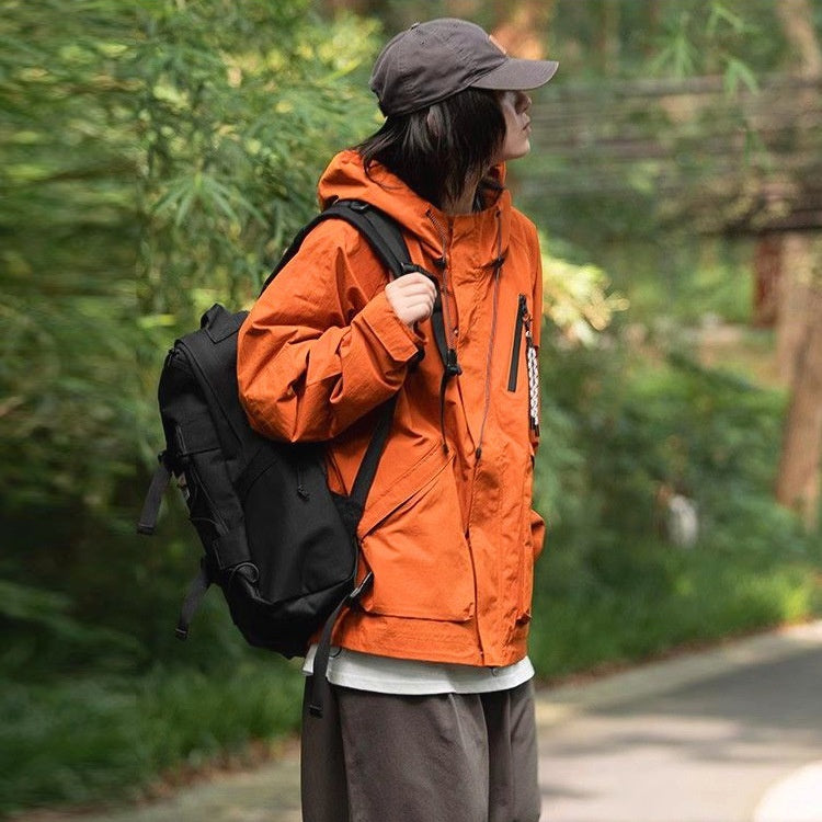 Mountainvalley23SS Outdoor Jacket Windproof Waterproof Hooded Unisex Hiking Coat