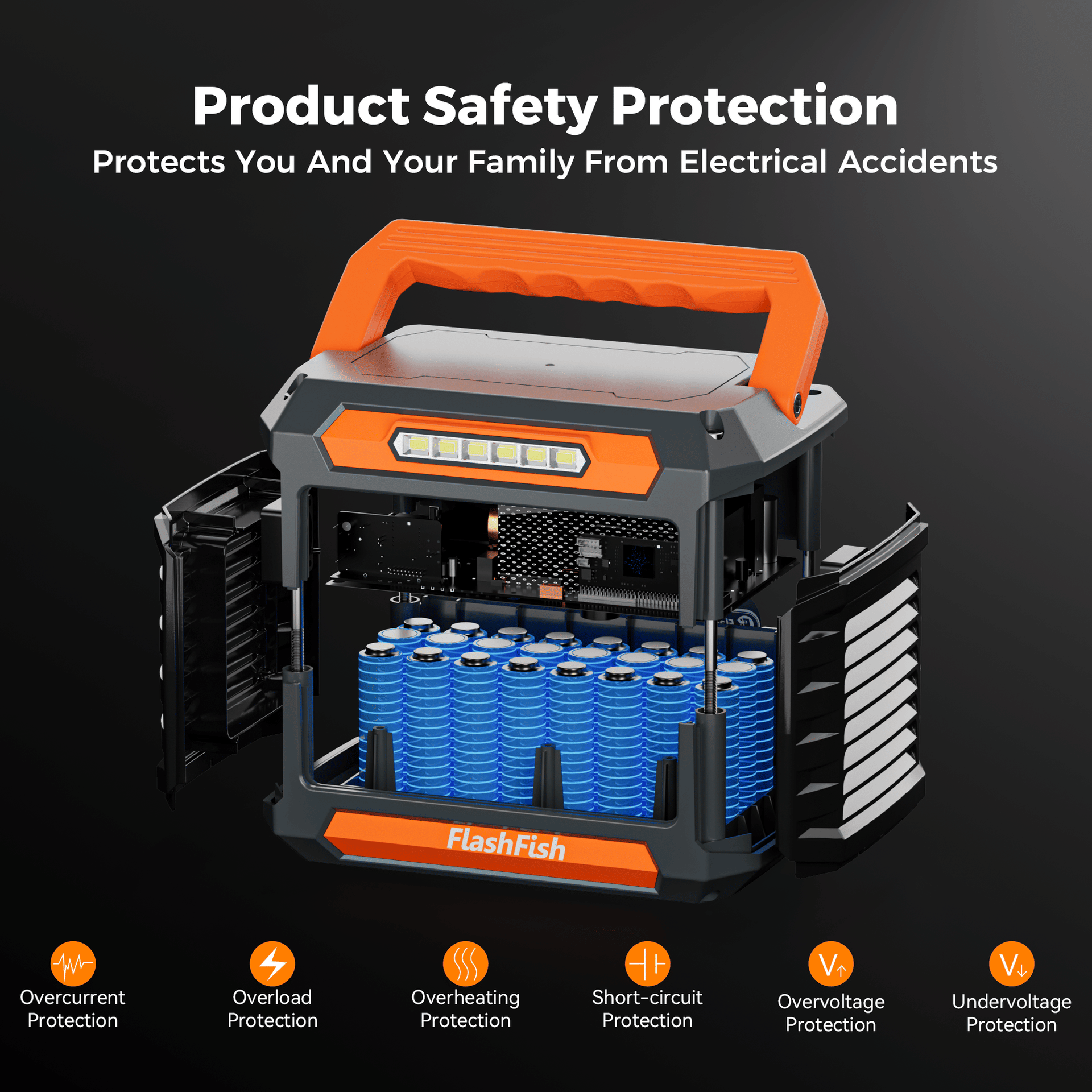 Flashfish P66A 200W Solar Generator Portable Power Station 144Wh