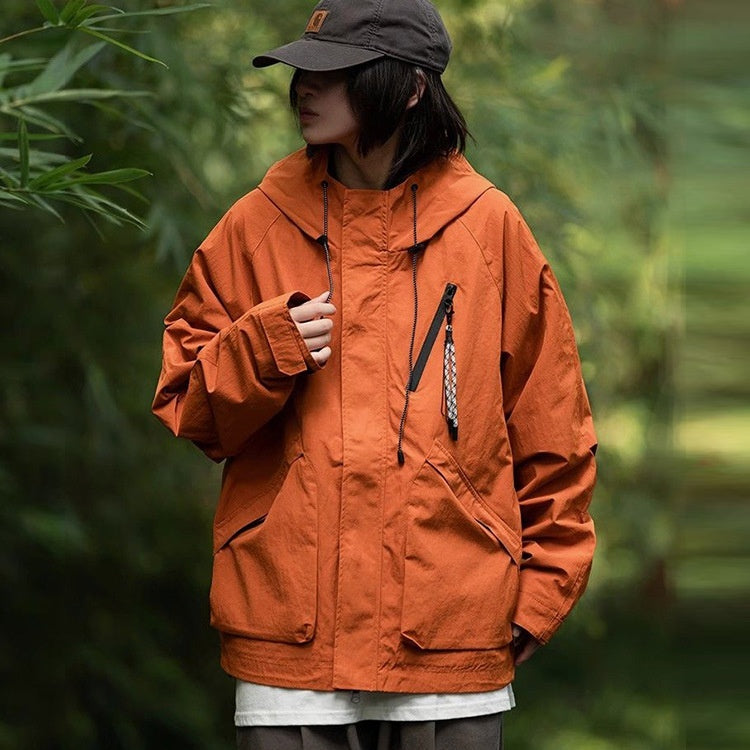 Mountainvalley23SS Outdoor Jacket Windproof Waterproof Hooded Unisex Hiking Coat